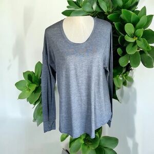 All in Motion Blue Long Sleeve Workout Top